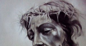 Besamanos y Besapies Quinto Domingo de Cuaresma Stmo. Cristo de la Coronación de espinas por la artista plástica Inma Peña