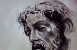 Besamanos y Besapies Quinto Domingo de Cuaresma Stmo. Cristo de la Coronación de espinas por la artista plástica Inma Peña