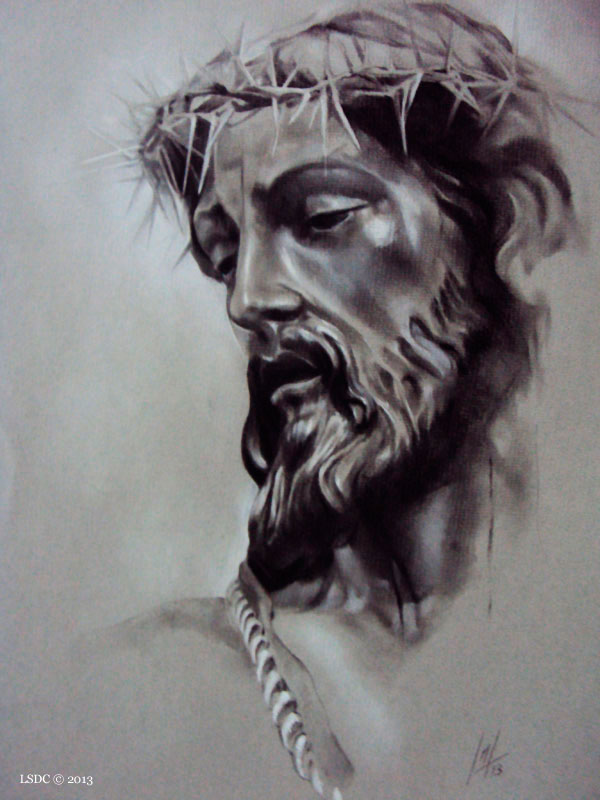 Stmo. Cristo de la Coronación de espinas por la artista plástica Inma Peña