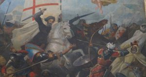 Curiosidades del Cuadro de Santiago con el Vino de Jerez batalla-de-clavijo