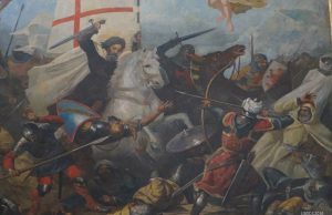 Curiosidades del Cuadro de Santiago con el Vino de Jerez batalla-de-clavijo