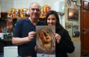 Cartel Semana Santa Jerez 2017 de La Sacristía del Caminante Atilano gerente de La Moderna con Inma Peña