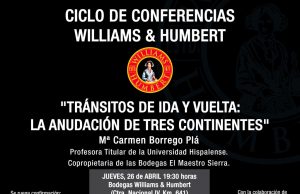 Mª Carmen Borrego Plá, próxima invitada al Ciclo de Conferencias de Williams&Humbert Ciclo de Conferencias de Williams&Humbert