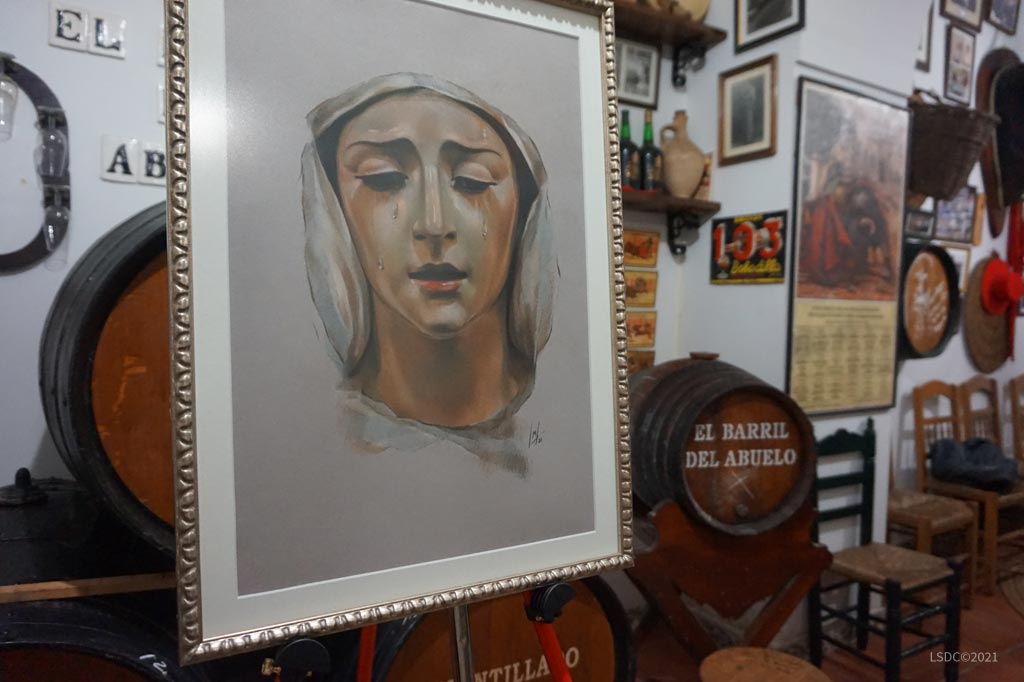 Retrato de María Santísima de la Salud y Esperanza de la Hermandad de la Clemencia de Jerez