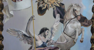 Un Cartel único y el tiempo dará la razón Alegoría de Jerez representándose sus grandes barrios y elementos más característicos